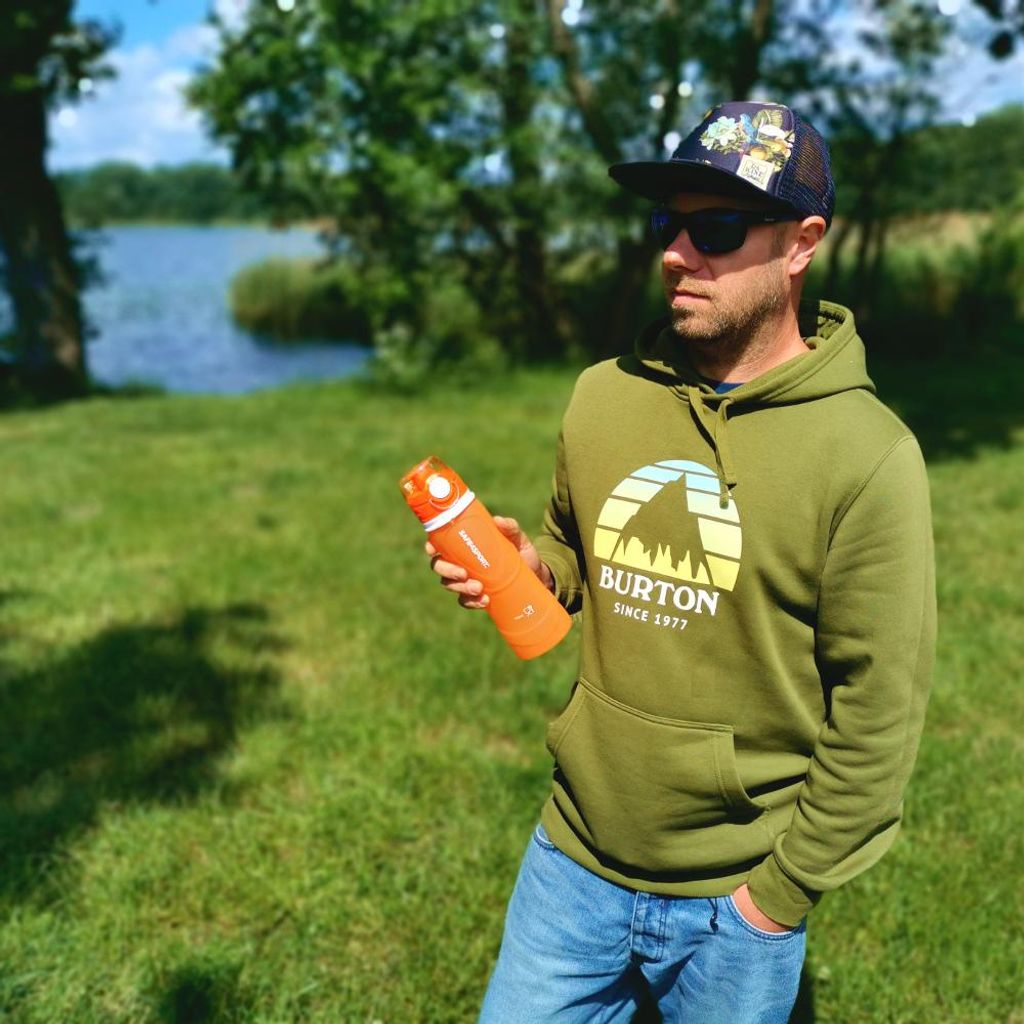 Große faltbare Silikon-Wasserflasche 750 ml