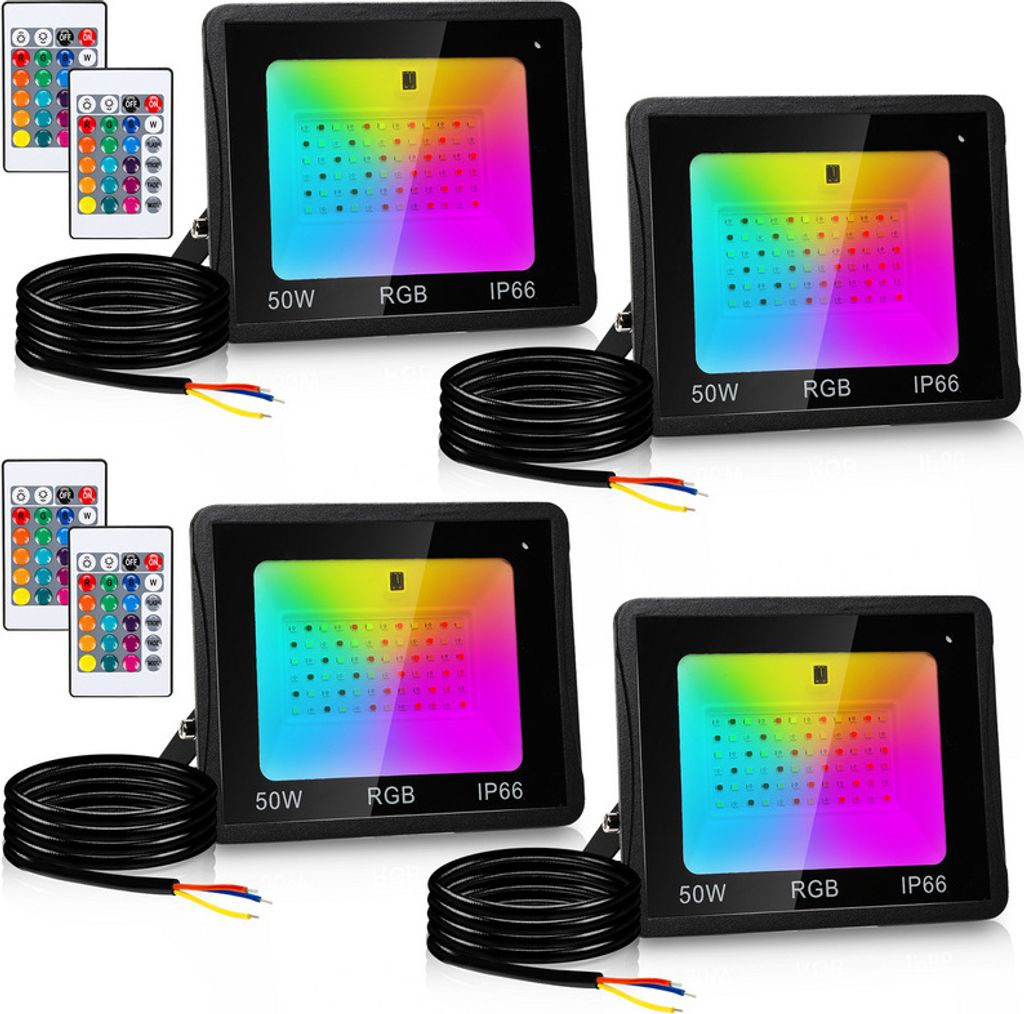 TolleTour RGB LED Strahler 50W RGB fluter RGB LED Produktbild 