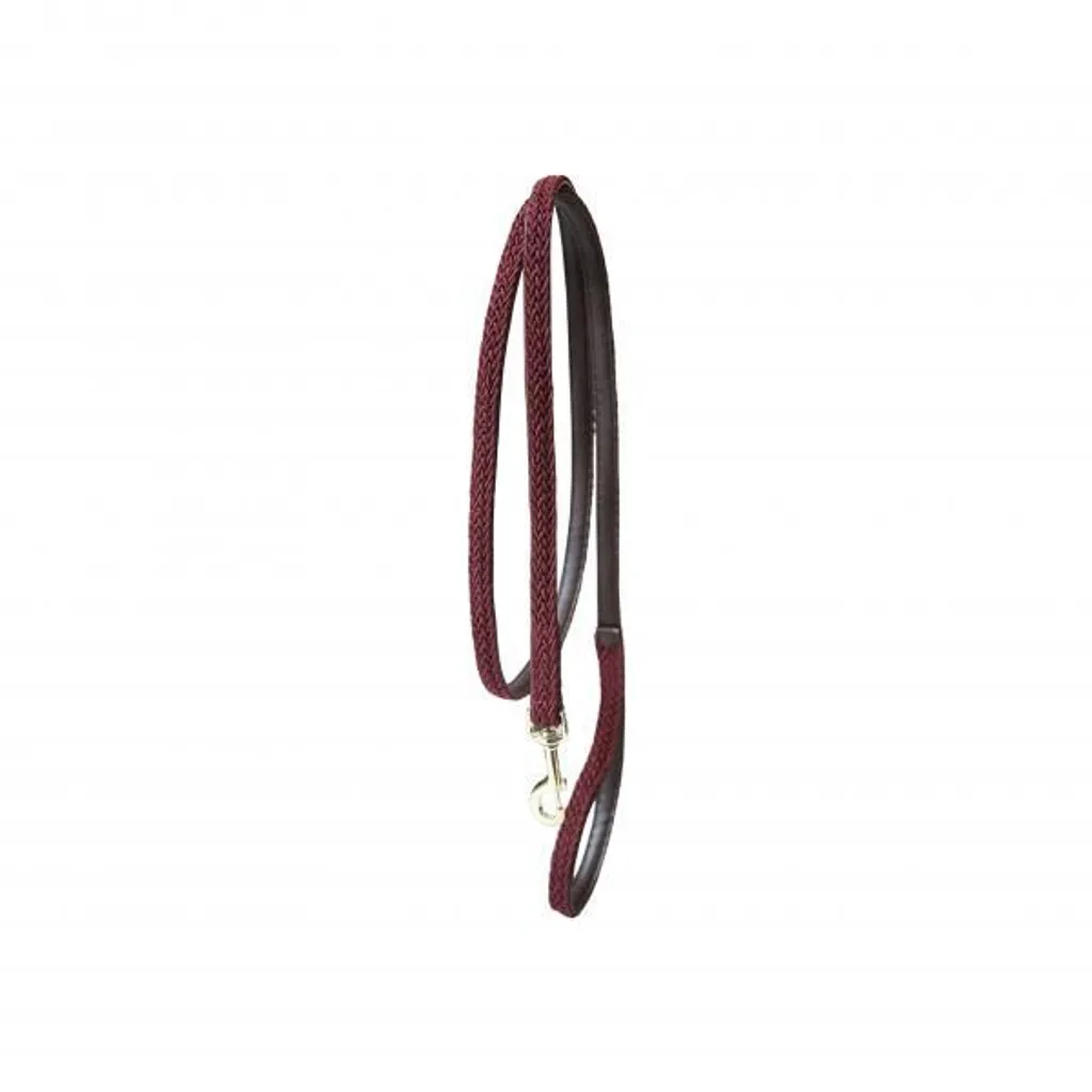 Kentucky Horsewear Guinzaglio in nylon intrecciato 2 m Bordeaux