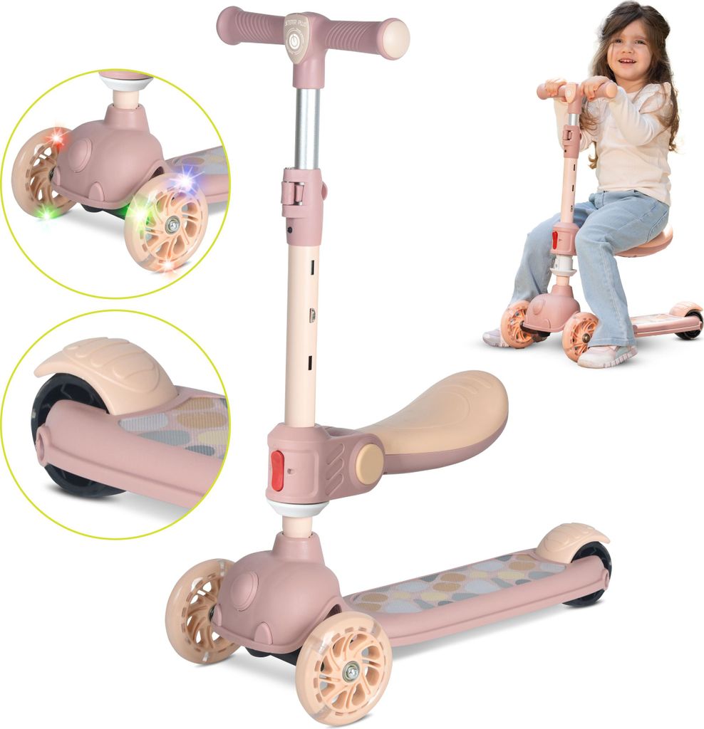 Lorelli JETSTER PLUS 2-in-1 3-Rad Kinder-Scooter mit Produktbild 