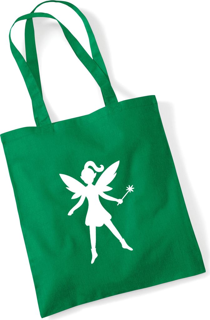Huuraa Jutebeutel Fee Fairy 10 Liter Kelly Green Baumwolle Tasche Geschenkidee