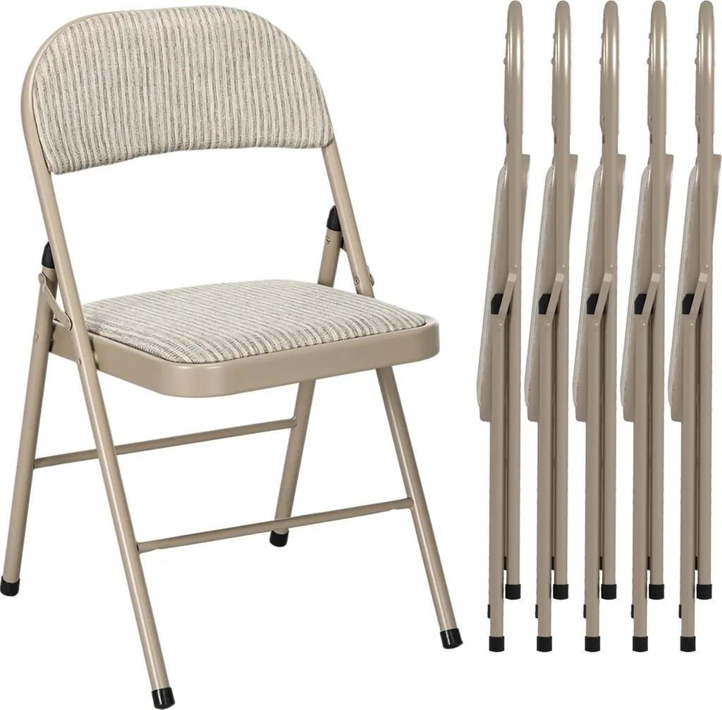 Chaise pliable gain de place lot de 6, idéale pour invités et cuisine