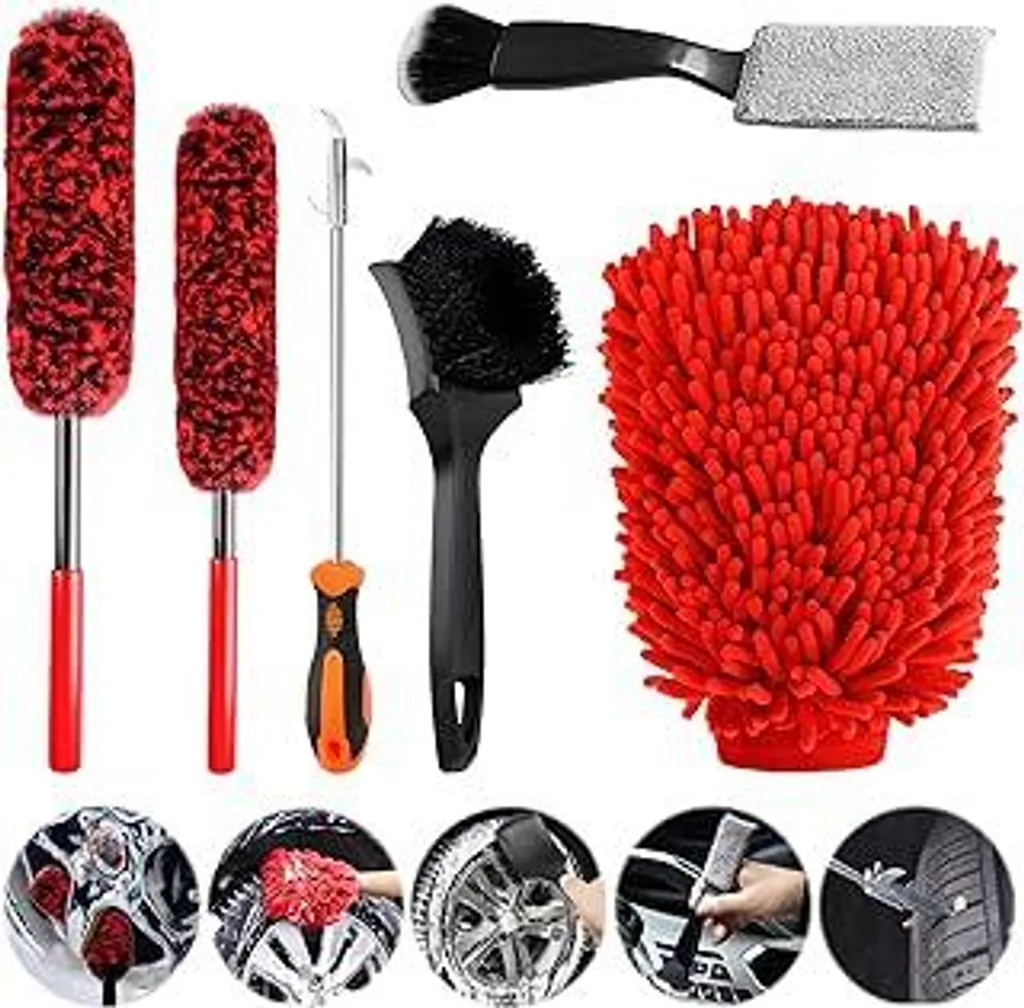 OFFERTA Set Pulizia Auto 6 Pezzi - Lavaggio Completo Professionale