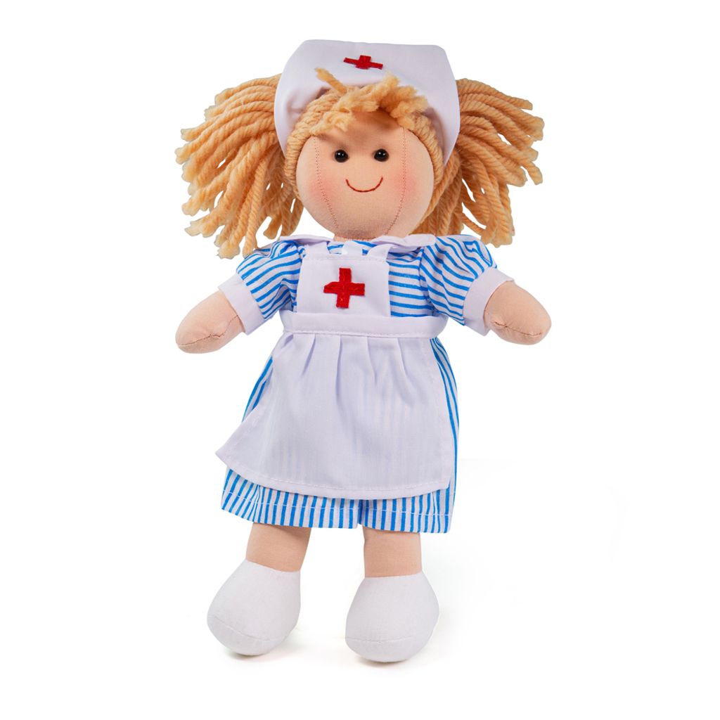 Bigjigs Toys Látková bábika sestrička Nancy 28 cm Obrázok produktu 