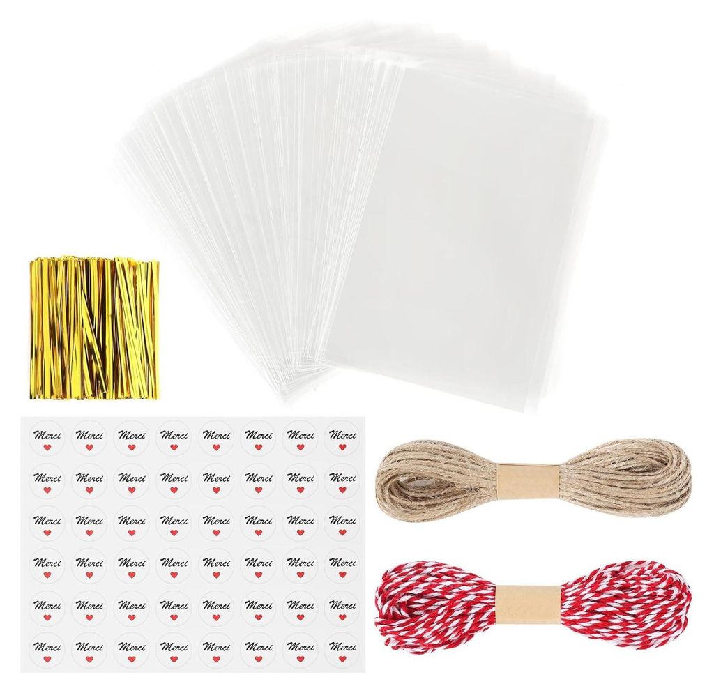 Sacs en plastique Sacs avec autocollants Sacs cadeaux Image du produit 