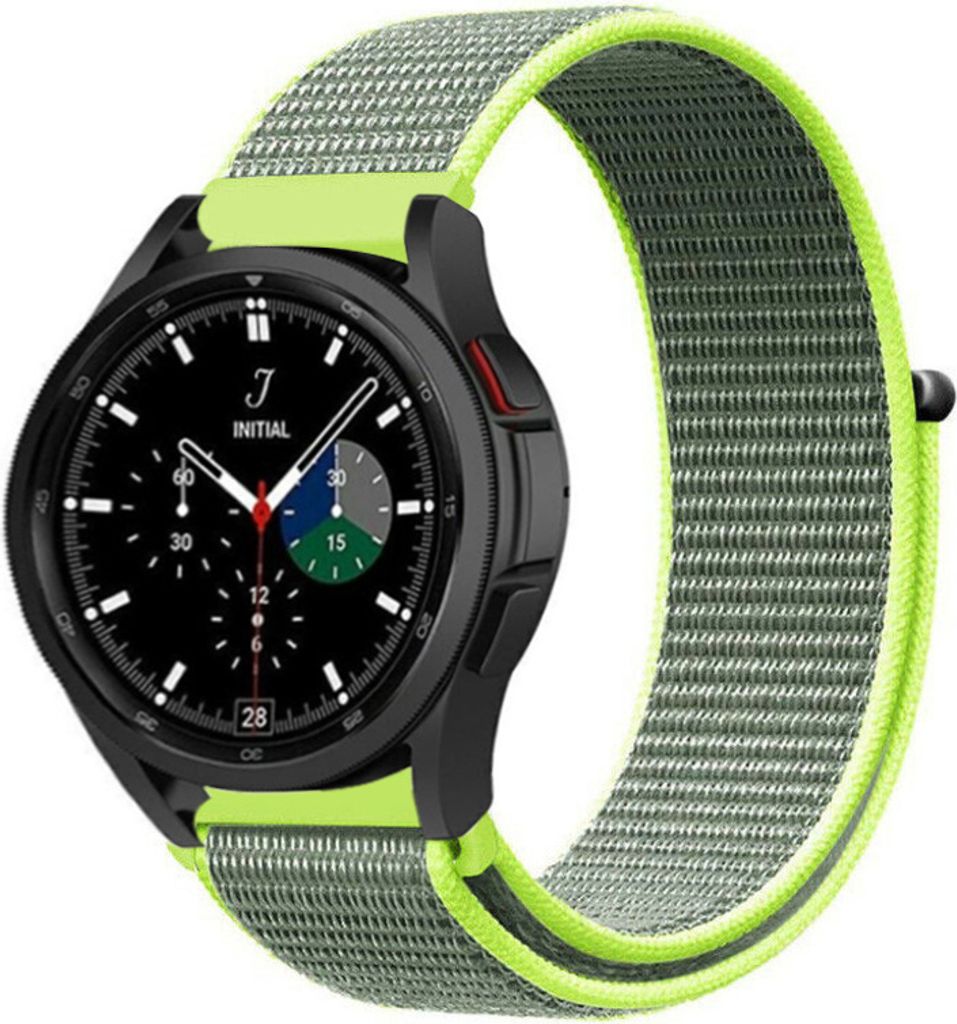 Strap-it Samsung Galaxy Watch 4 Classic 46mm Nylonarmband (Fluoreszierend)