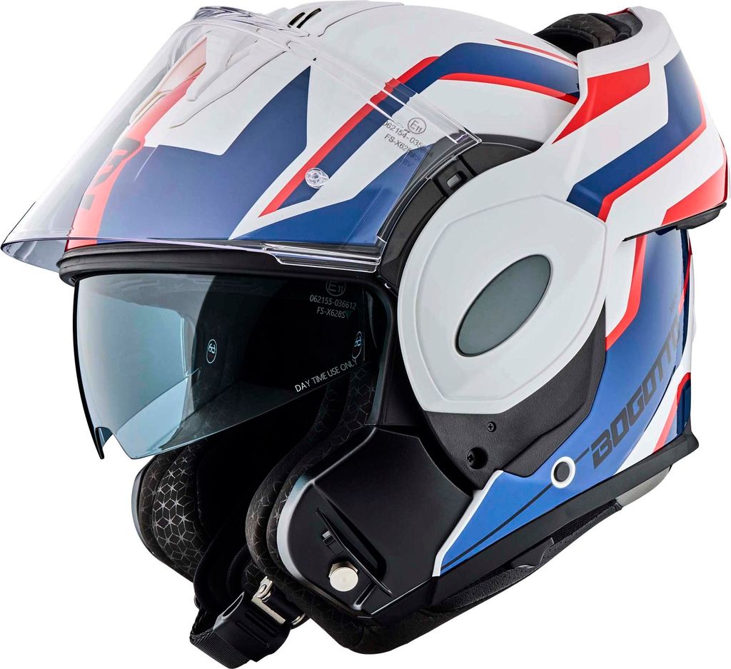 Bogotto FS-X600 Vyda Klapphelm, weiß/rot/blau, XS