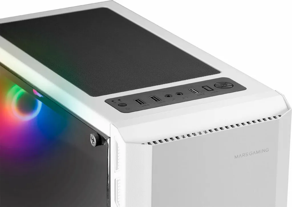 Boîtier PC Mars Gaming MC-X2 Blanc pour Refroidissement Optimal et Style
