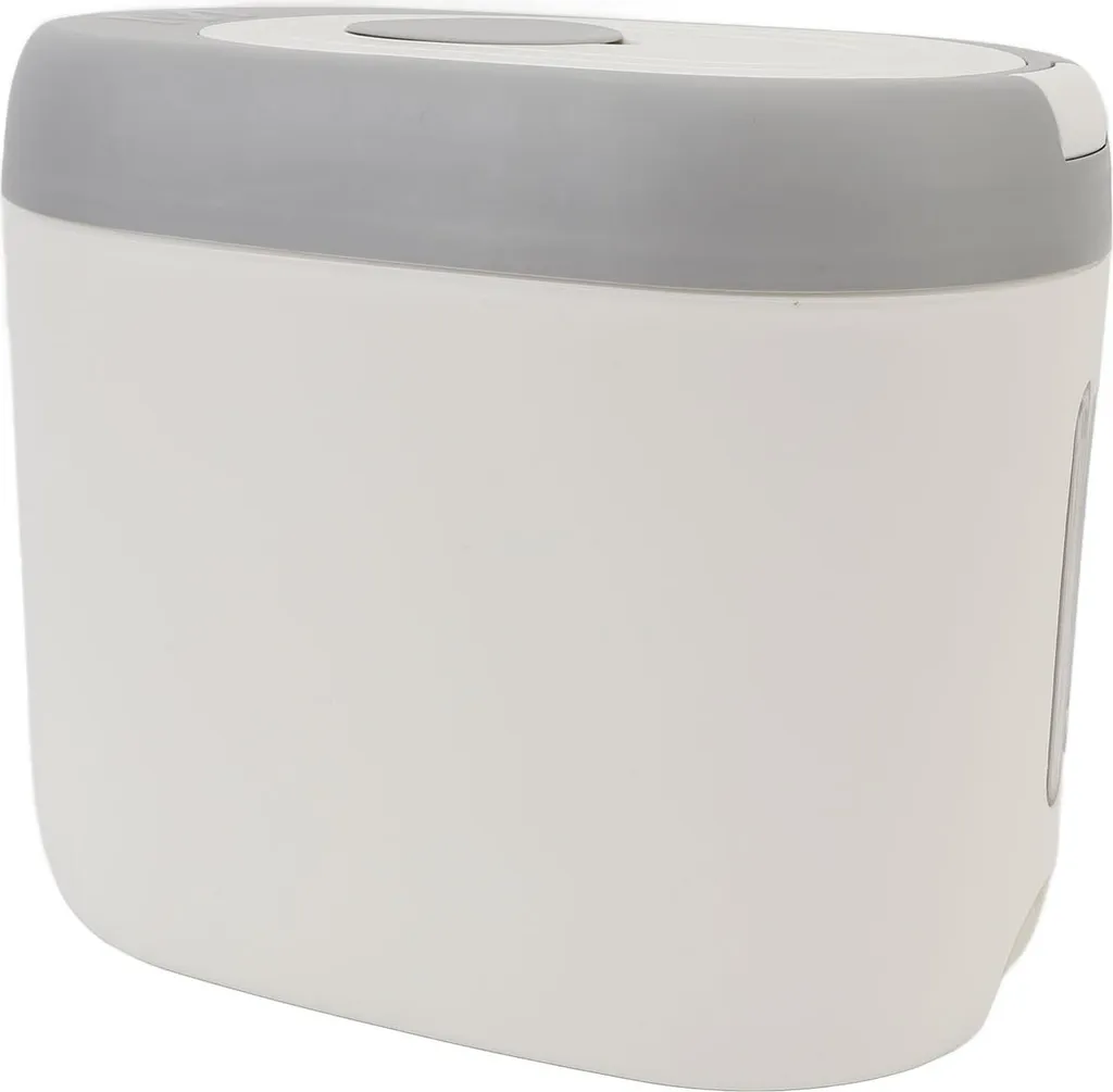 Conteneur à grains 10kg gris clair avec couvercle hermétique à pression