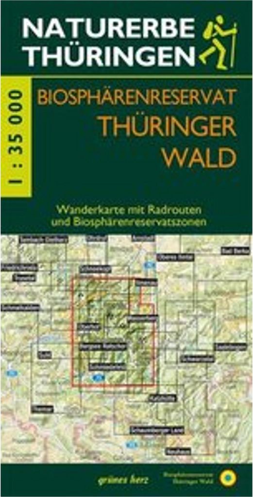 Wanderkarte Biosphärenreservat Thüringer Wald 1:35 000