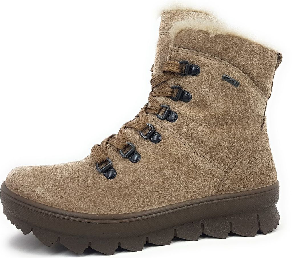 Legero Novara Damenschuhe Stiefel Schnürer Beige Freizeit, Produktbild 