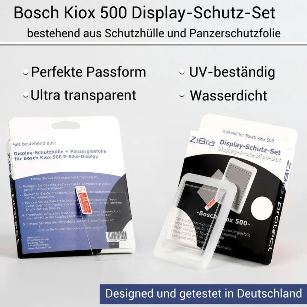 Couvercle Zibra Bosch Kiox 500 transparent et anti-rayure haute qualité