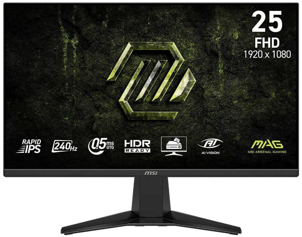 MSI MAG 255F X24, 62,2 cm (24.5"), 1920 x 1080 Pixel, Full Produktbild 