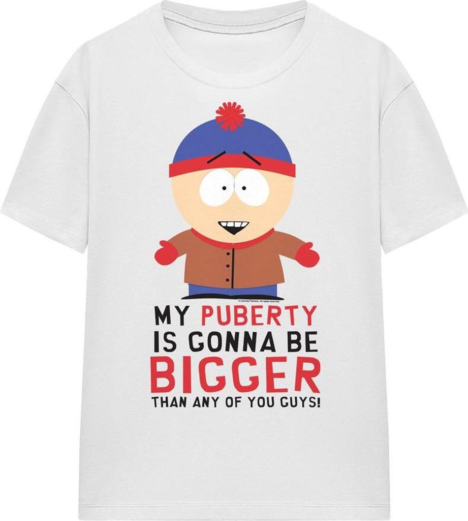 South Park - "Puberty" T-Shirt für Herren/Damen Uni TV15968 (XXL) (Weiß)