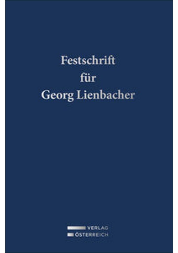Festschrift für Georg Lienbacher