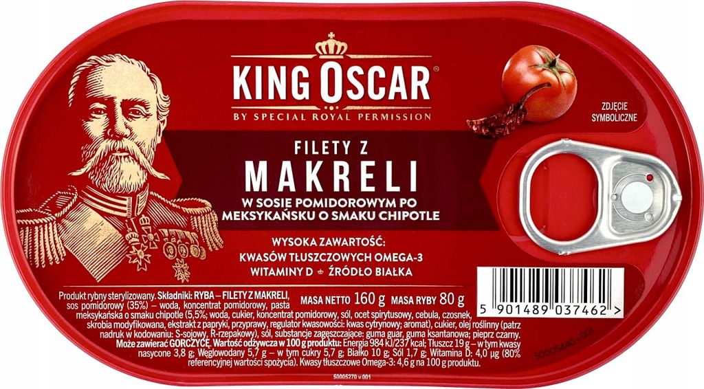 Filet z makreli sos chipotle 160 g Produktbild 