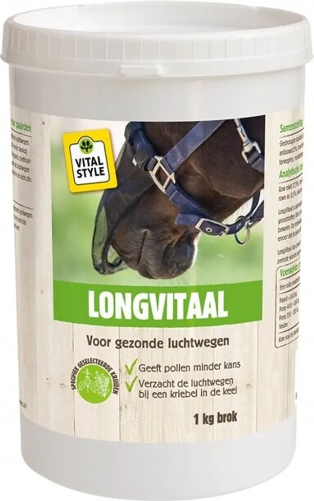 VITALStyle LongVital Brok 1 KG : Soulage la Toux du Cheval au Box