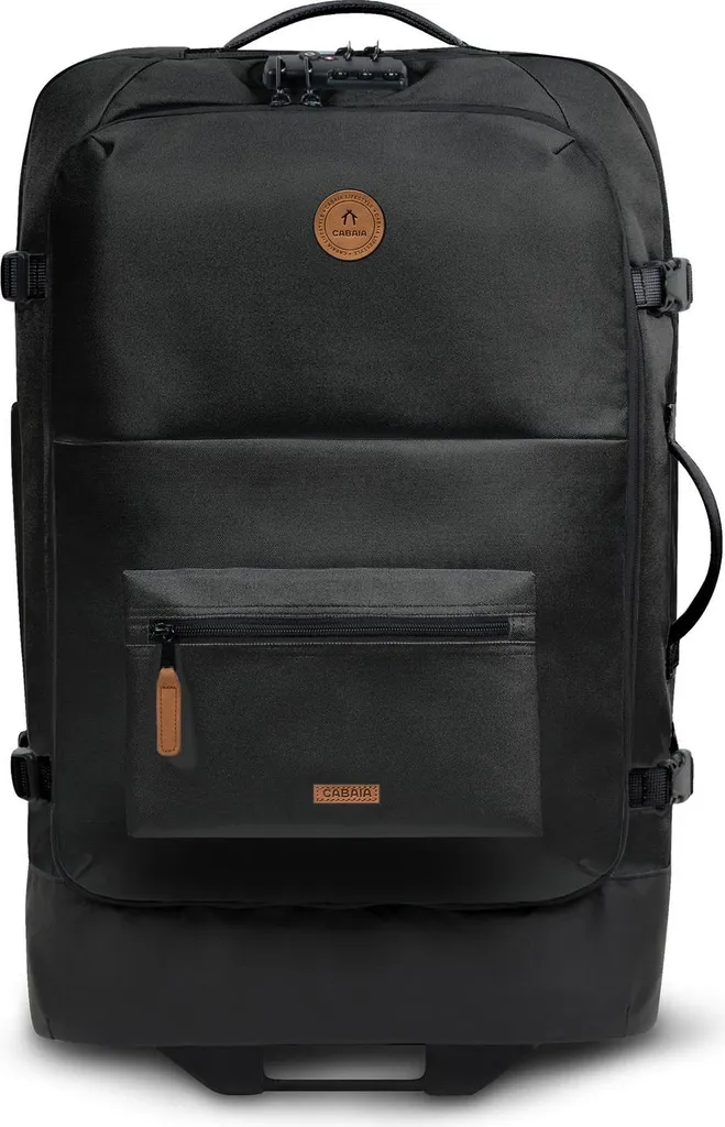 Cabaia Soft Suitcase Berlin Noir 75L - Valise Trolley Souple Extensible