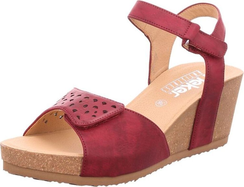 Rieker Damen  Sandalen & Sandaletten rot Gr. 38 Produktbild 