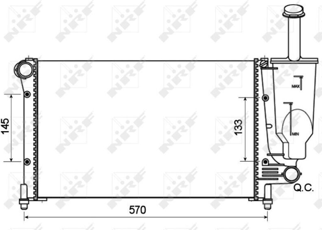 NRF 53128A Motorkühler OE 51759805 kompatibel mit Panda