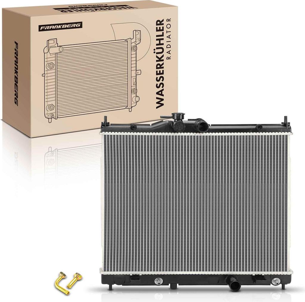 Frankberg 1x Kühler Wasserkühler Motorkühler für Nissan NV200 NV200/Evalia Kasten 1.6L