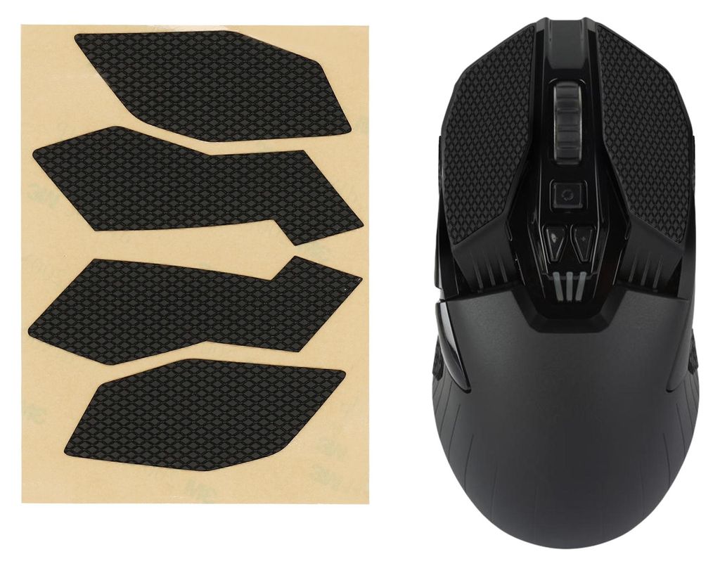 kwmobile Gaming Maus Grip Tape für Logitech G903 / G900 Mouse Grip Tape - Rutschfestes Griffband für PC Maus - Schwarz