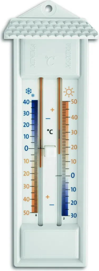Thermomètre Maxima-Minima pour Serre et Culture TFA 10.3014 Blanc