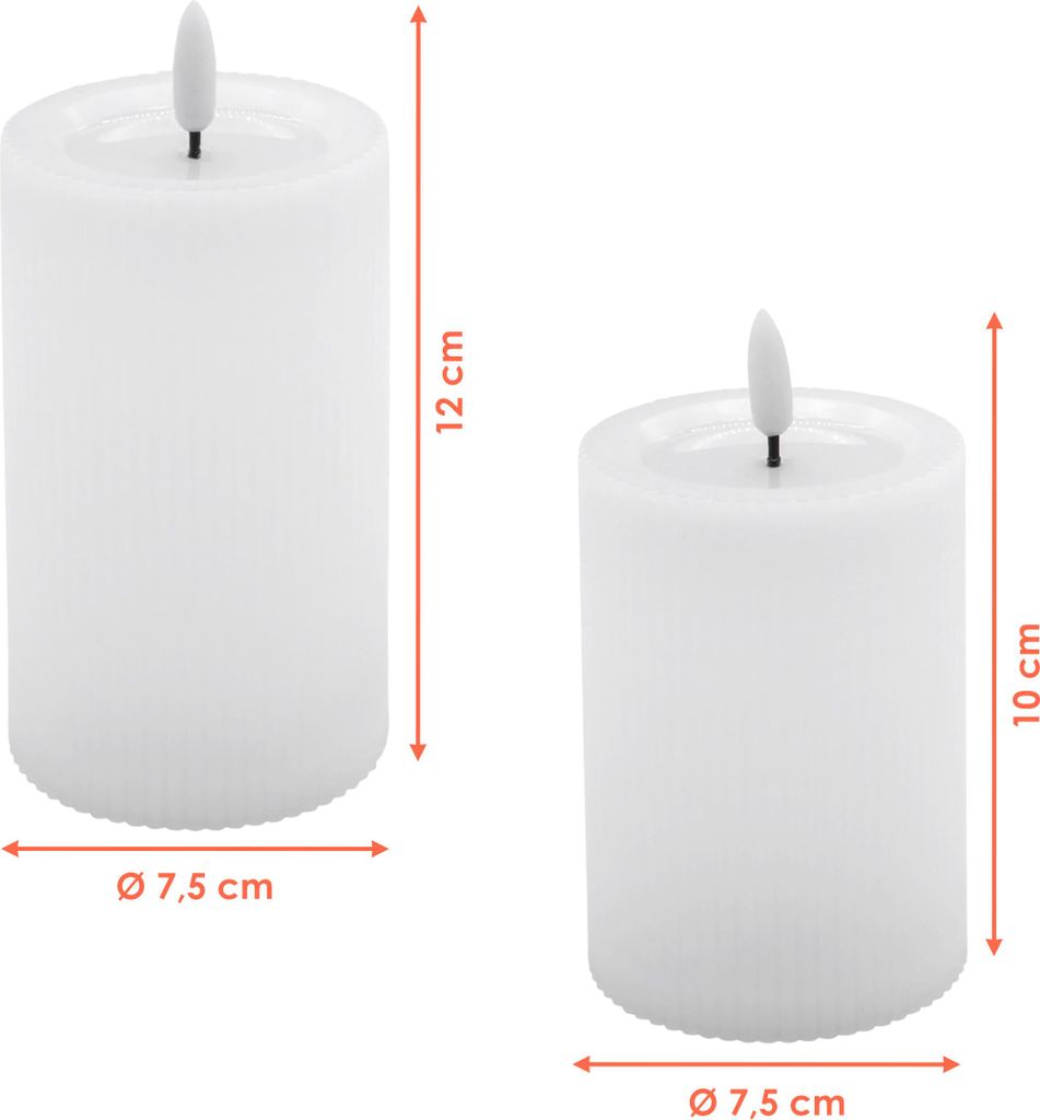 3.05 LED candela per interni ed esterni bianca con Immagine del prodotto 