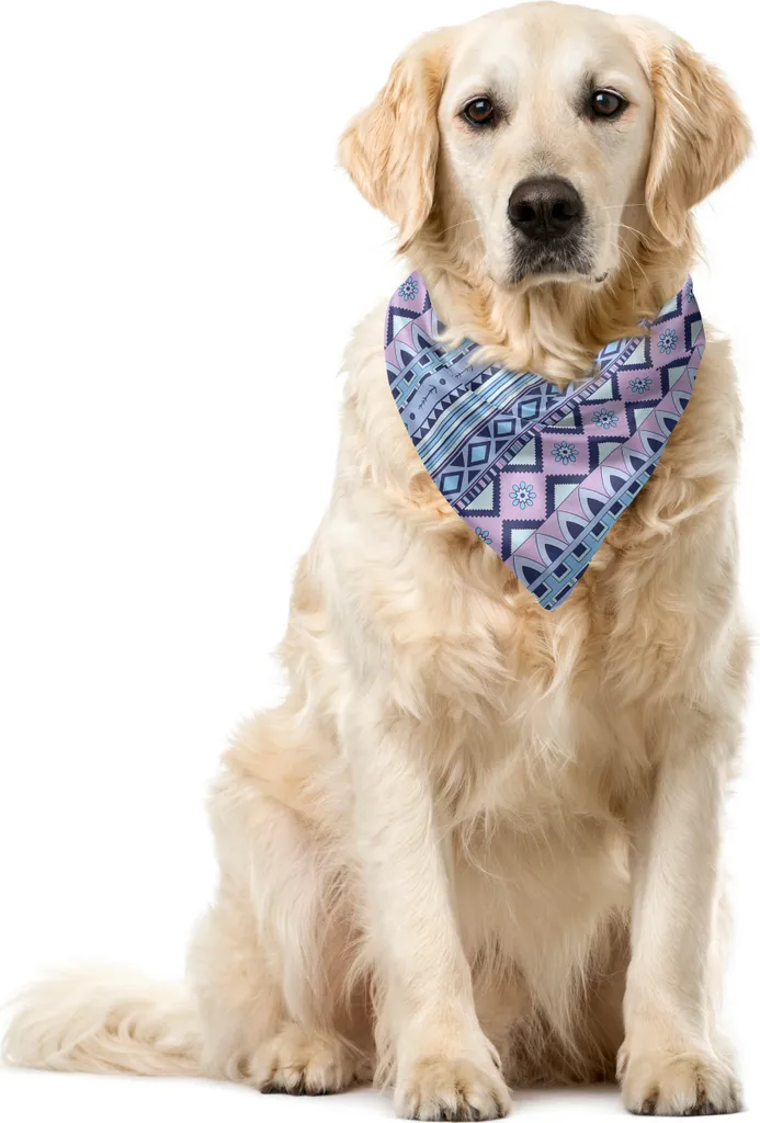 Bandana Cane Avventura 40x40 ABAKUHAUS - Stile Azteco ad Alta Visibilit&agrave;