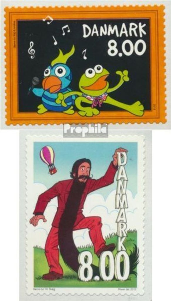 Briefmarken Dänemark 2013 Mi 1733A-1734A postfrisch Kinderfernsehen