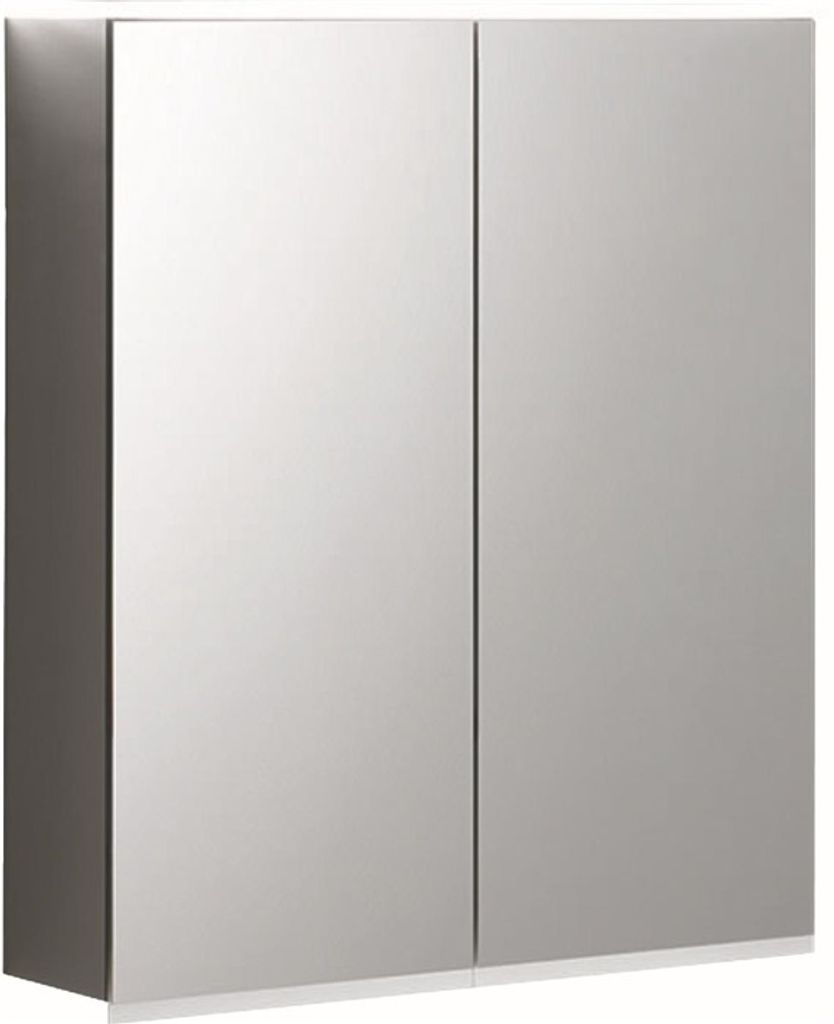 GEBERIT Option Plus Spiegelschrank m. Beleuchtung, zwei Türen, 60x70x17,2cm