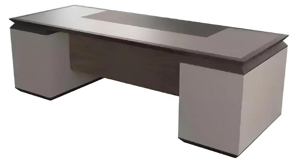 Massivholz Büroschreibtisch Luxus Office Möbel Eckschreibtische Braun