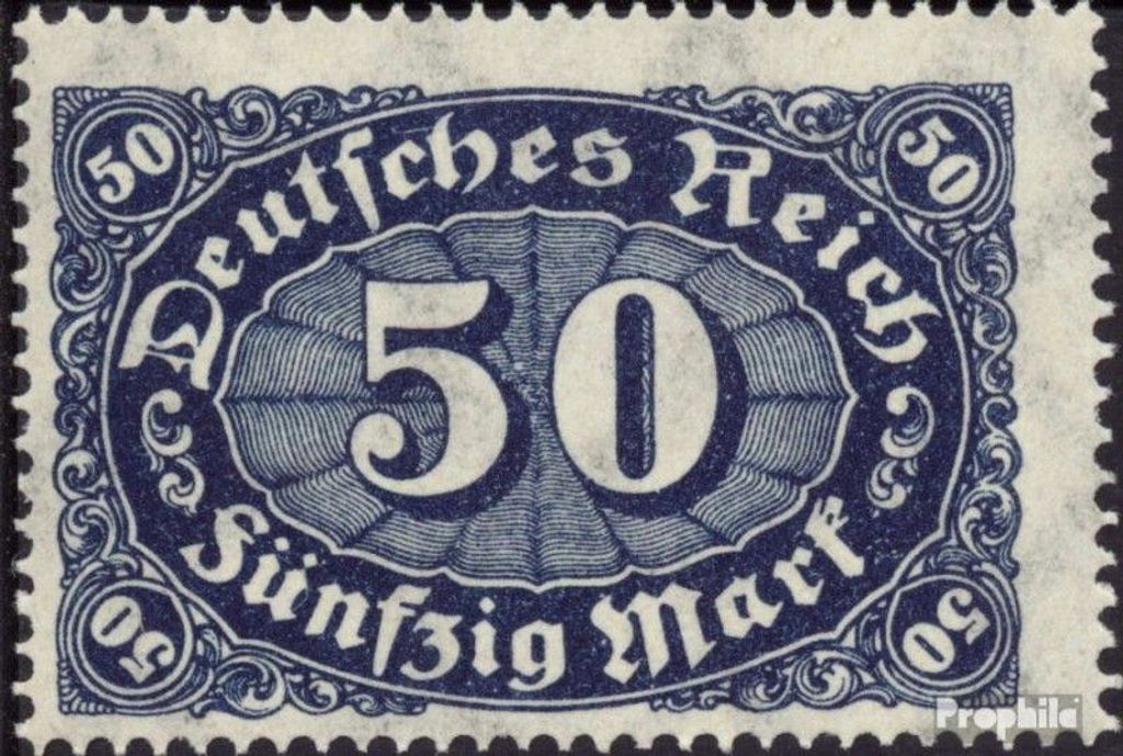 Briefmarken Deutsches Reich 1922 Mi 246a gestempelt Ziffern Ergänzungs-Werte