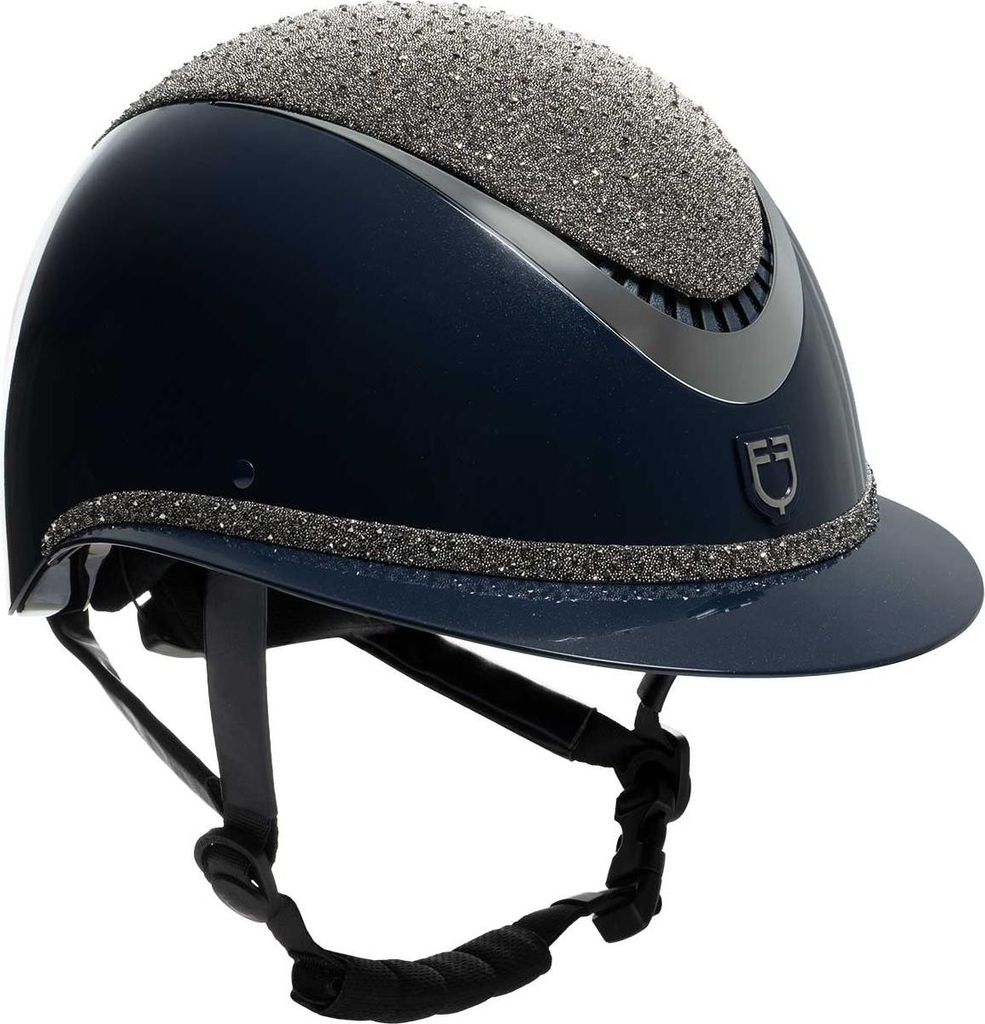 Equestro Luxury Reithelm mit Strass
