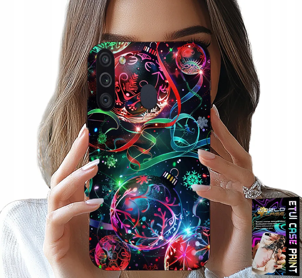 Kit Natale Samsung A21: Custodia Antiurto e Pellicola Salva-Schermo