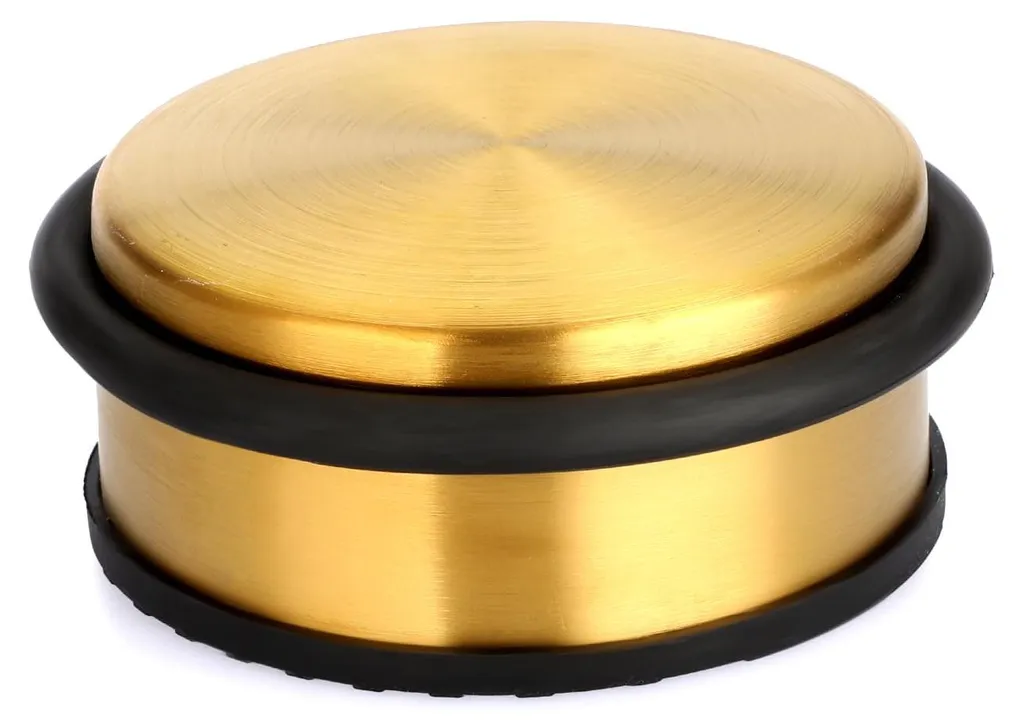 Butée de porte dorée en acier inoxydable 1,05 kg - Modèle Premium D45
