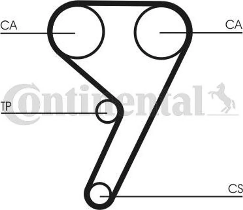 Kit courroie de distribution CT881K1 Continental haute résistance