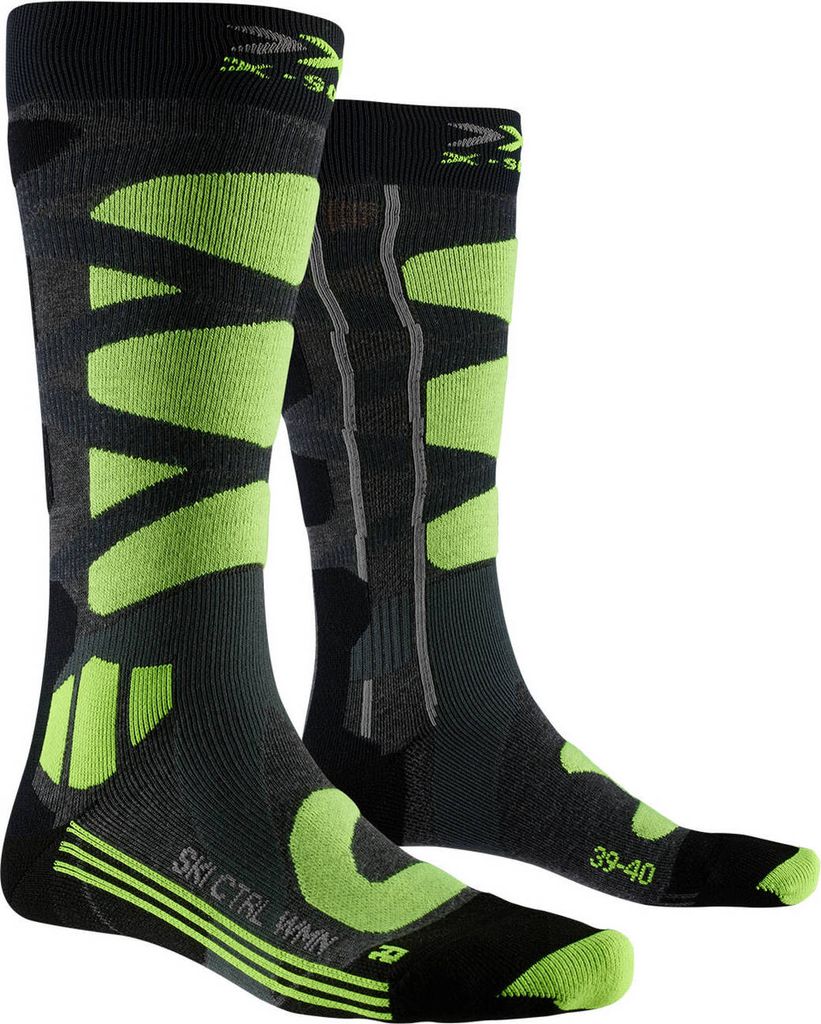 X-SOCKS Skisocken Control 4.0 Damen mid/grey/melangephyton/yellow 39-40