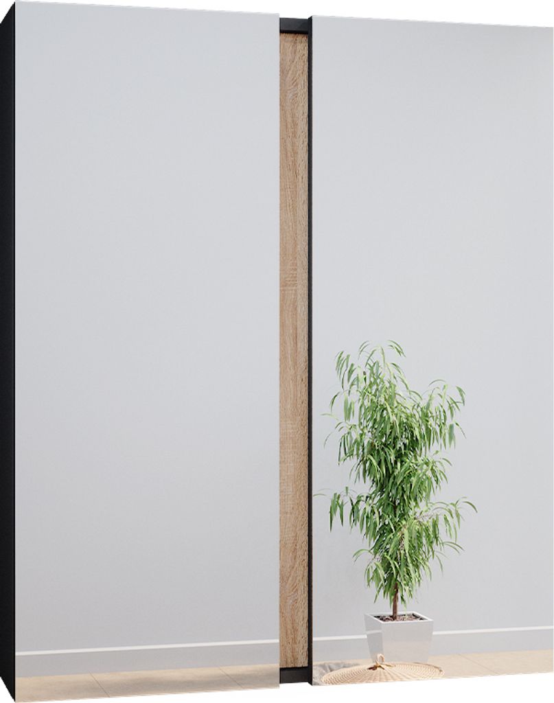 Badspiegelschrank Vicco Gloria Anthrazit 70.4 x 84 cm mit 2 Türen, Model 40885