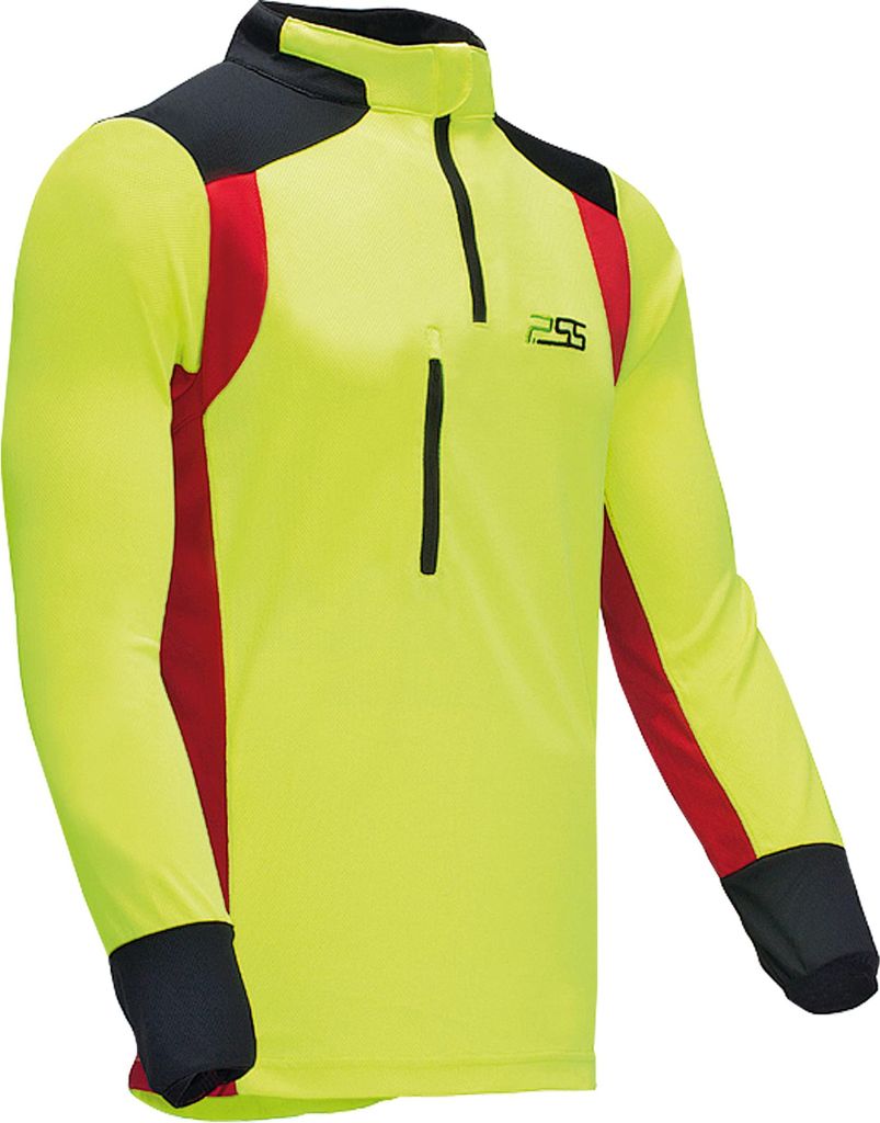 PSS Funktionsshirt X-treme Skin Langarm, Gelb/Rot Größe M