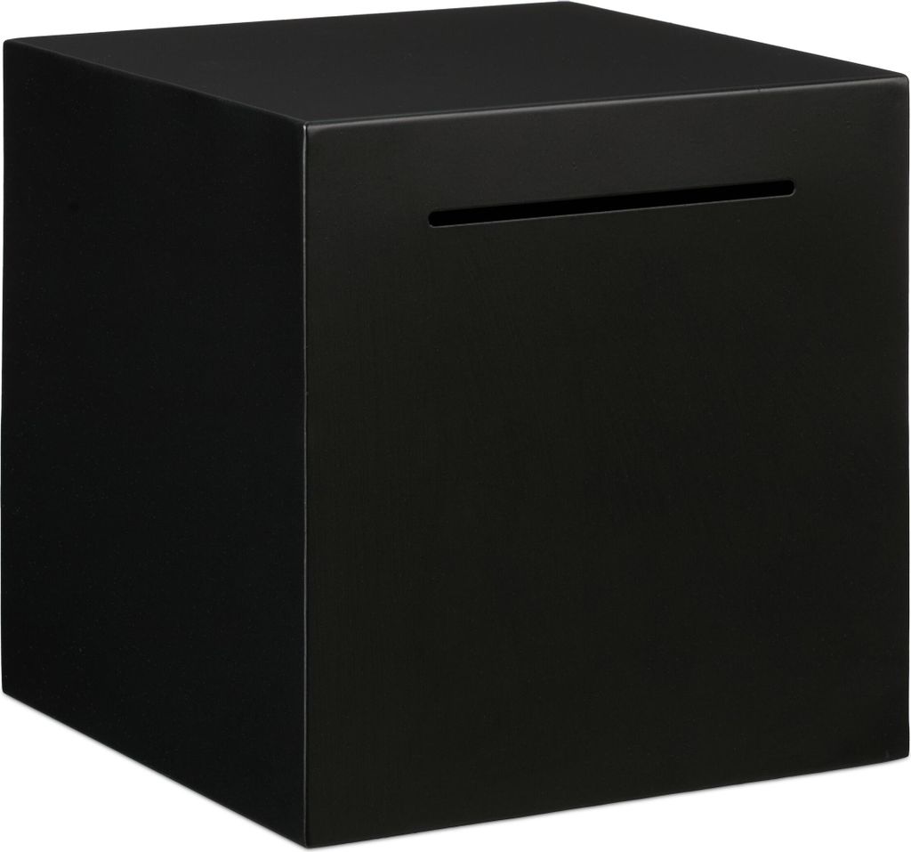 Tirelire Relaxdays inviolable, en acier inoxydable, 15 x 15 Image du produit 