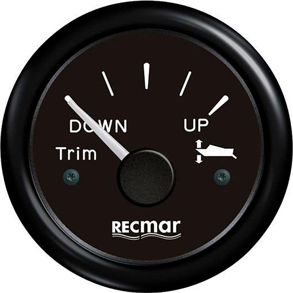 Recmar 0-190o Trimmpositionsanzeige Schwarz 51 mm Schwarz 51 mm