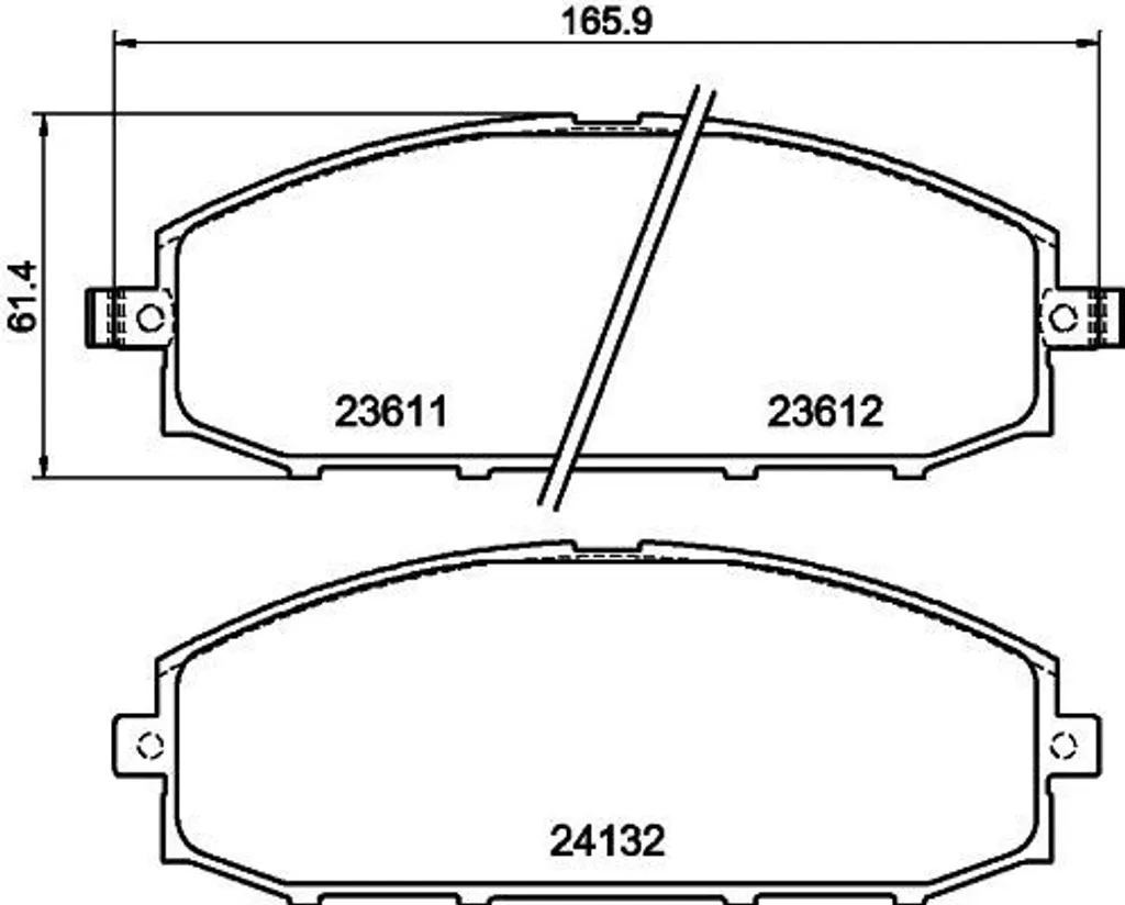 Jeu de Plaquettes de Frein à Disque pour Nissan Patrol GR V 41060VB290