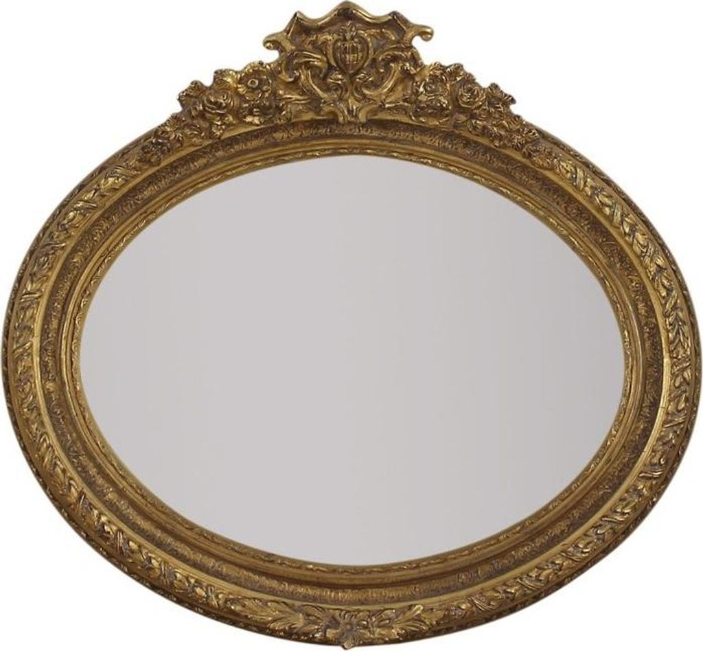 Casa Padrino Barock Wandspiegel 100 x H. 70 cm - Luxus Spiegel