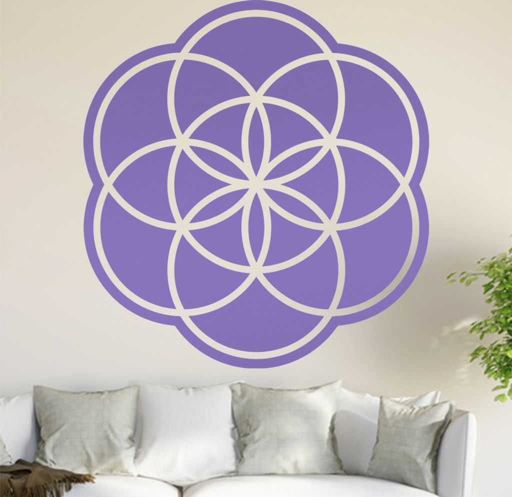 Samen des Lebens Wandtattoo in 6 Größen - Wandaufkleber Wall Sticker - Dekoration, Küche, Wohnzimmer, Schlafzimmer, Badezimmer