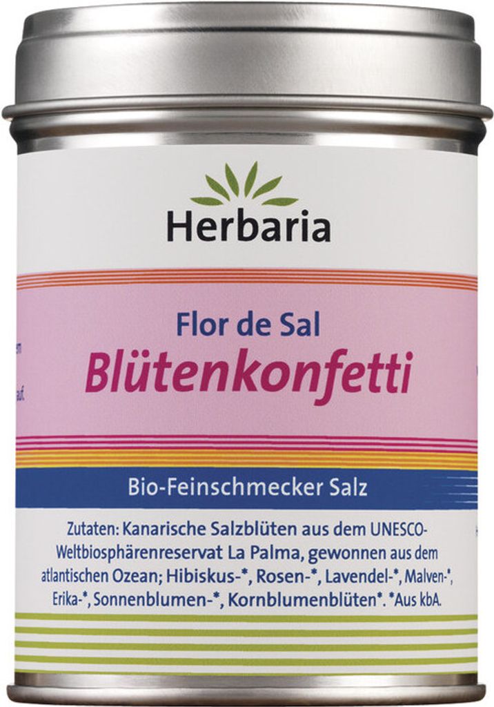 Herbaria Blütenkonfetti Flor de Sal Salz 60 g