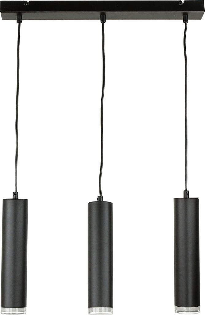 Pendelleuchte Schwarz 3 flammig Esszimmer Esstisch Hängelampe