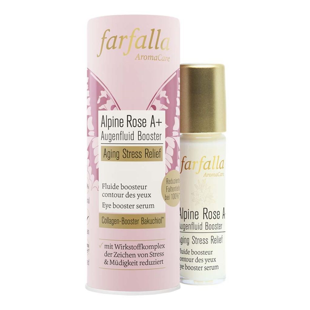 Farfalla Alpine Rose A+ Augenfluid Booster, Aging Stress Relief Bio 10ml