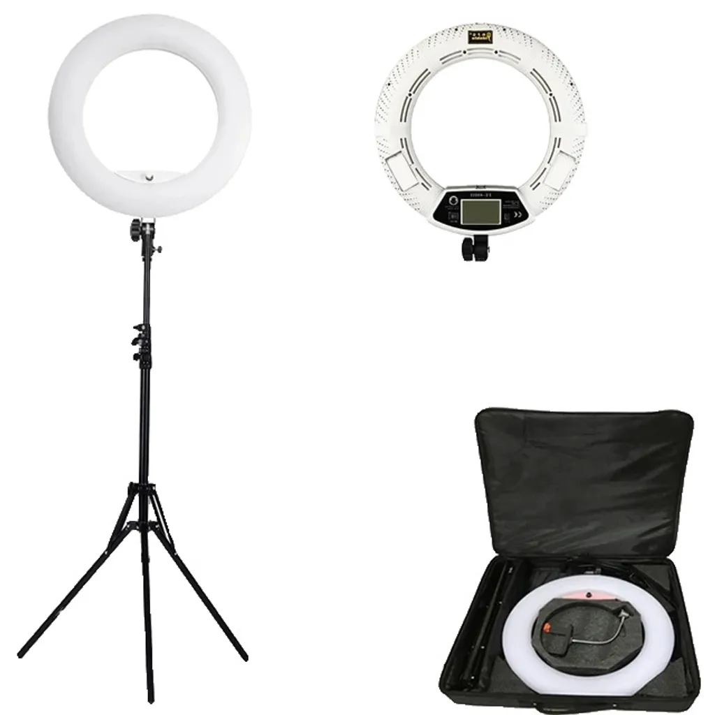 Anneau lumineux LED FE480 18 pouces 96W blanc pour studio photo pro