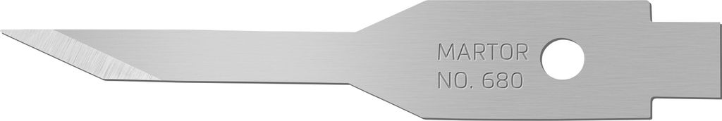 MARTOR 10 x GRAFIKKLINGE, Ersatzklingen Grafikmesser, Bastelmesser, Skalpell, Entgrater, 6,1 mm, Scharf, 1-fach Nutzbar, NR. 680